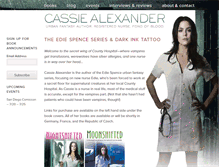 Tablet Screenshot of cassiealexander.com